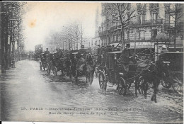 PARIS  - Inondations De Janvier 1910 Boulevard Diderot, Rue De Berey - Gare De Lyon  - Caleches - Villeneuve Saint Georges