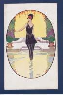 CPA Pinochi Art Déco Illustrateur Italien Femme Woman Circulée TAM S 7516 - Altri & Non Classificati