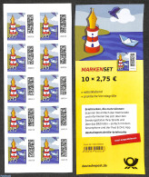 Germany, Federal Republic 2022 Leuchtfederstift Foil Booklet, Mint NH, Various - Stamp Booklets - Lighthouses & Safety.. - Nuevos