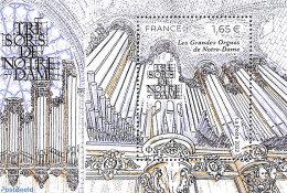 France 2022 Organ Of The Notre Dame S/s, Mint NH, Performance Art - Music - Unused Stamps