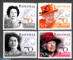 Bahamas 2022 Queen Elizabeth II, Platinum Jubilee 4v, Mint NH, History - Kings & Queens (Royalty) - Königshäuser, Adel