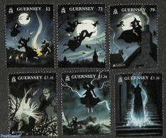 Guernsey 2022 Witches 6v, Mint NH, History - Europa (cept) - Art - Fairytales - Contes, Fables & Légendes