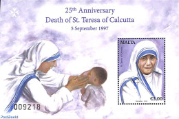 Malta 2022 Mother Theresa S/s, Mint NH, History - Religion - Nobel Prize Winners - Religion - Nobel Prize Laureates