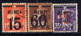 MEMEL, NO.'S 43(U) AND 45-46, MH - Europe (Other)