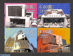 Macao 2022 Contemporary Buildings 4v [+] Or [:::], Mint NH, Art - Modern Architecture - Neufs