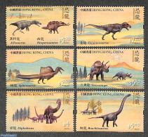 Hong Kong 2022 Dinosaurs 6v, Mint NH, Nature - Prehistoric Animals - Neufs