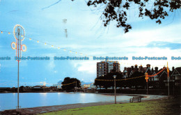 R063035 The Canoe Lake And South Parade Pier. By Night. Southsea. 1995 - World