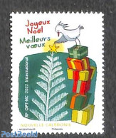New Caledonia 2022 Christmas 1v, Mint NH, Religion - Christmas - Unused Stamps
