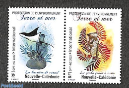 New Caledonia 2022 Environment Protection 2v [:], Mint NH, Nature - Environment - Fish - Corals - Unused Stamps