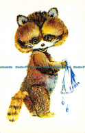 R063039 Old Postcard. Raccoon - Monde