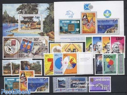 Netherlands Antilles 1989 Yearset 1989 (23v+2s/s), Unused (hinged), Various - Yearsets (by Country) - Unclassified