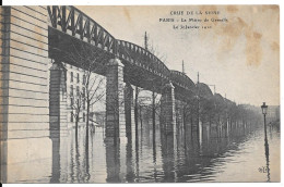 CRUE DE LA SEINE - PARIS  - Le Métro De Grenelle  Le 30 Janvier 1910 - Villeneuve Saint Georges