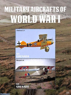 Grenada 2022 Military Aircrafts Of World War I 2v M/s, Mint NH, History - Transport - Aircraft & Aviation - World War I - Avions