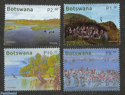 Botswana 2023 Bird Areas 4v, Mint NH, Nature - Birds - Flamingo - Botswana (1966-...)