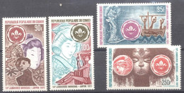 Congo Brazaville 1971, Scout, 4val - Nuevos