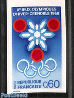 France 1967 Olympic Winter Games 1v, Imperforated, Mint NH, Sport - Olympic Winter Games - Nuovi