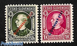 Slovakia 1939 Overprints 2v, Perf. 10.5, Mint NH - Unused Stamps