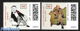 Germany, Federal Republic 2022 Loriot, Von Bülow 2v, Mint NH, Art - Comics (except Disney) - Nuevos