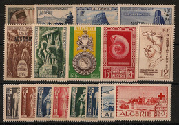 ALGERIE - Année Complète 1951-52 - N°YT. 286 à 302 - Complet - 17 Valeurs - Neuf Luxe ** / MNH / Postfrisch - Annate Complete