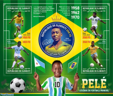 Djibouti 2023 Pelé, Mint NH, Sport - Various - Football - Round-shaped Stamps - Djibouti (1977-...)