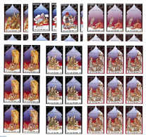 Korea, North 1981 Fairy Tales 9 M/s, Imperforated (=9 Sets), Mint NH, Art - Fairytales - Fiabe, Racconti Popolari & Leggende