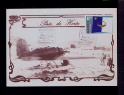 Gc8579 PORTUGAL Airships HORTA City AZORES 1933 (1983 Error) Arrive Charles Lindebergh 50 Ann. Pioneer Aviation Avions - Mongolfiere