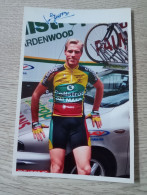 Signé Cyclisme Cycling Ciclismo Ciclista Wielrennen Radfahren DE GROOTE THIERRY (Palmans-Collstrp 2002) - Radsport