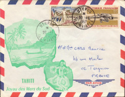Lettre De Polynesie Francaise, Uturoa Ile Raiatea, 3e Jeux Du Pacifique Sud - 1961-....