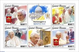 Guinea Bissau 2023 Pope Benedict XVI, Mint NH, History - Religion - American Presidents - Pope - Päpste