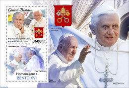 Guinea Bissau 2023 Pope Benedict XVI, Mint NH, Religion - Pope - Papas
