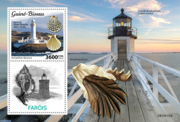 Guinea Bissau 2023 Lighthouses, Mint NH, Nature - Various - Shells & Crustaceans - Lighthouses & Safety At Sea - Maritiem Leven