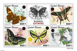 Guinea Bissau 2023 Extinct Butterflies, Mint NH, Nature - Butterflies - Guinea-Bissau