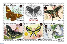 Guinea Bissau 2023 Extinct Butterflies, Mint NH, Nature - Butterflies - Guinée-Bissau