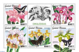 Guinea Bissau 2023 Orchids, Mint NH, Nature - Butterflies - Flowers & Plants - Orchids - Guinea-Bissau