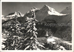 11630803 Arosa GR Dorfkirche Mit Furkahoerner Arosa - Andere & Zonder Classificatie