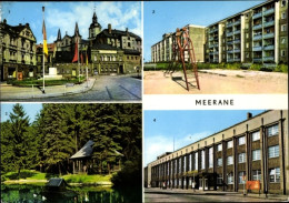 CPA Meerane In Sachsen, Ernst-Thälmann-Platz, Karl-Liebknecht-Haus, Stadtpark, Neubaugebiet - Other & Unclassified