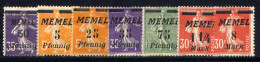 MEMEL, NO.'S 50, 56, 58, 60, 63 AND 66, MH - Europe (Other)