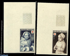 France 1951 Red Cross 2v, Imperforated, Mint NH, Health - Red Cross - Ongebruikt