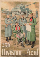 DIVISION AZUL - 1944 - RARE BLOC COMPLET -10 "VIGNETTES BON Pour Un REPAS"- AIDE SOCIALE GUERRE - CUIDAD REAL - Historische Dokumente