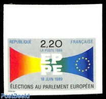 France 1989 European Elections 1v, Imperforated, Mint NH, History - Europa Hang-on Issues - Ongebruikt