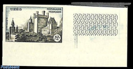 France 1957 Uzès 1v, Imperforated, Mint NH, Art - Castles & Fortifications - Neufs