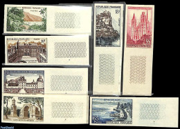 France 1957 Definitives 7v, Imperforated, Mint NH - Nuovi