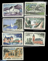 France 1961 Views 7v, Imperforated, Mint NH, Transport - Ships And Boats - Art - Castles & Fortifications - Unused Stamps