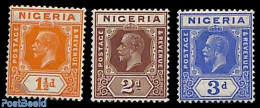 Nigeria 1927 Definitives 3v, Unused (hinged) - Sonstige & Ohne Zuordnung