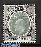 Nigeria 1904 South Nigeria, 1sh, WM Mult. Crown-CA, Stamp Out Of Set, Mint NH - Sonstige & Ohne Zuordnung
