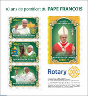 Guinea, Republic 2023 Pope Francis, Mint NH, Religion - Pope - Papas