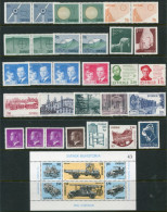 SWEDEN 1980 Issues Almost Complete  MNH / **.  Michel 1096-133, Block 8 Except 1105 - Neufs