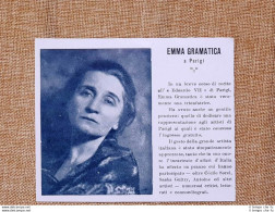 Emma Gramatica Nel 1926 Corso Di Recite All'Edoardo VII Di Parigi Francia - Altri & Non Classificati