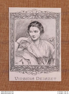 Pauline-Virginie Déjazet Parigi, 1798 1875 Attrice Teatrale Di Francia - Sonstige & Ohne Zuordnung