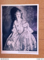L'attrice Edith Jehanne Nel 1926 Quadro Del Pittore C. Hélier-Cosson - Andere & Zonder Classificatie